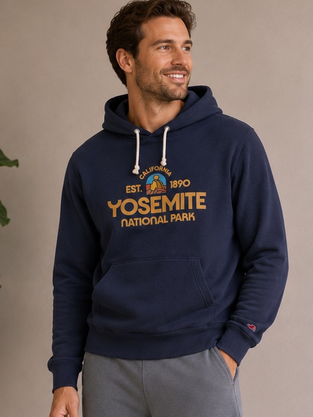 League Navy Yosemite National Park Graphic Hoodie